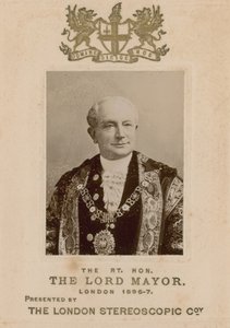 George Faudel-Phillips, the Right Honourable Lord Mayor of London by English Photographer
