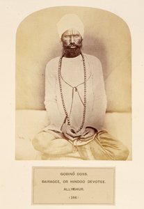 Govind Doss, Bairagee, or Hindoo Devotee, Allyghur, from The People of India, by J. Forbes Watson, published 1868 by English Photographer