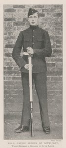 HRH Prince Arthur of Connaught, whose Regiment is ordered to South Africa by English Photographer