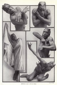 Habib Benglia, Algerian-born French dancer and actor in the role of Satan in Un Soir de Folie at the Folies Bergere, Paris by English Photographer