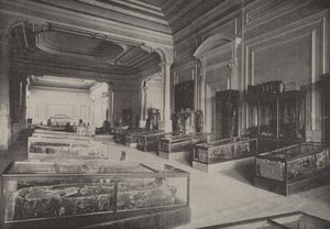 Hall of the Royal Mummies, containing the mummy of Rameses II, the oppressor of the children of Israel by English Photographer