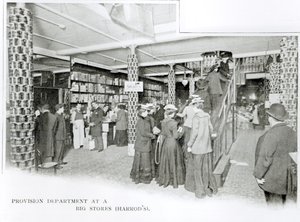 Harrods Provision Department, c.1901 by English Photographer