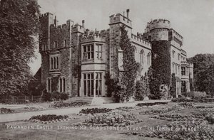 Hawarden Castle, home of English politician and Prime Minister William Gladstone, Hawarden, Flintshire, Wales by English Photographer