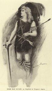 Herr Max Alvary, as Siegfried in Wagners Opera by English Photographer