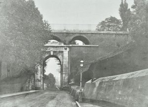 Highgate Archway, Archway Road Bridge: General View of Old Bridge, 1896 by English Photographer