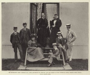 His Excellency Earl Cadogan, Lord Lieutenant of Ireland, and his Family at the Viceregal Lodge, Phoenix Park, Dublin by English Photographer