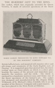 Horn Casket presented to King Edward VII by the Horners Company by English Photographer