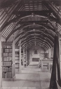 Interior Library, St Johns College by English Photographer