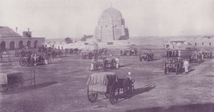 Interior Old Fort, Mooltan, with Heavy Battery by English Photographer
