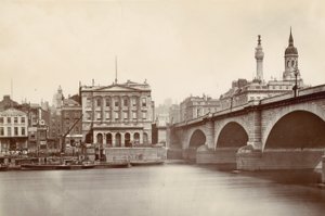 Ironmongers Hall and London Bridge by English Photographer