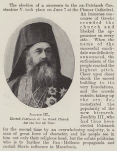 Joachim III, elected Patriarch of the Greek Church for the Second Time by English Photographer