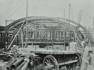 Kings Cross Station: construction work in progress