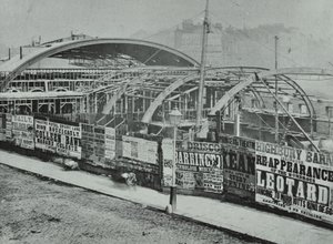 Kings Cross Station: construction work in progress by English Photographer