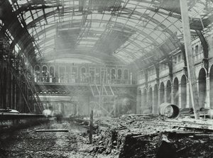 Kings Cross Station: construction work in progress by English Photographer