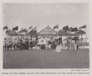 Kiosk of the Greek Colony for the Reception of the Duke of Connaught by English Photographer