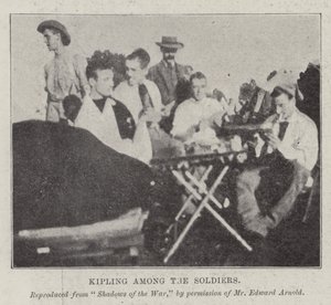 Kipling among the Soldiers by English Photographer