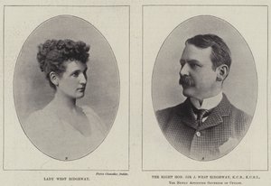 Lady West Ridgeway and the Right Honourable Sir Joseph West Ridgeway by English Photographer
