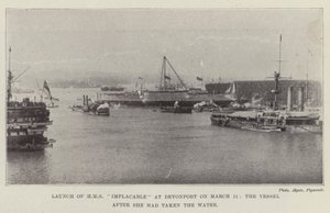 Launch of HMS Implacable at Devonport on 11 March by English Photographer