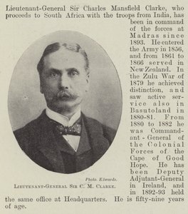 Lieutenant-General Sir C M Clarke by English Photographer