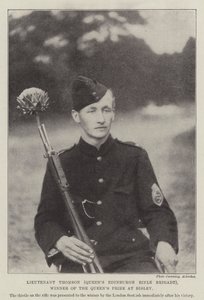 Lieutenant Thomson (Queens Edinburgh Rifle Brigade), Winner of the Queens Prize at Bisley by English Photographer