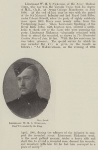 Lieutenant W H S Nickerson, First VC created by the King by English Photographer