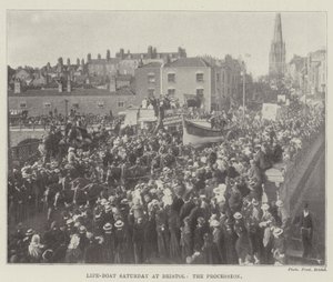 Life-Boat Saturday at Bristol, the Procession by English Photographer