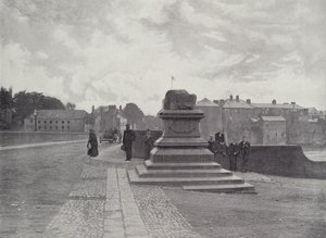 Limerick, The Treaty Stone, Thomond Bridge, and Castle by English Photographer