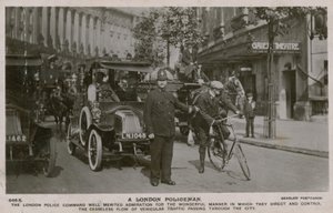 London Policeman. Postcard sent 4 July 1913. by English Photographer