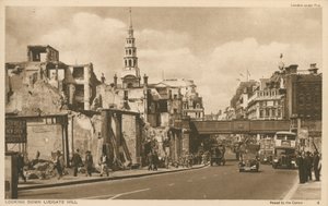 Looking Down Ludgate Hill, London by English Photographer