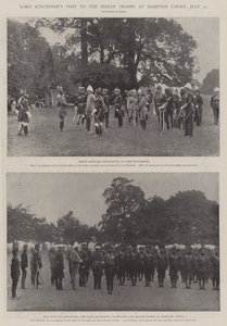 Lord Kitcheners Visit to the Indian Troops at Hampton Court, 22 July by English Photographer