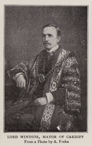 Lord Windsor, Mayor of Cardiff by English Photographer