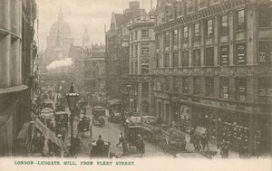 Ludgate Hill from Fleet Street, London by English Photographer