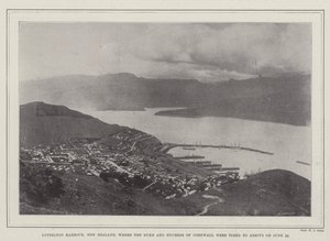 Lyttelton Harbour, New Zealand, where the Duke and Duchess of Cornwall were timed to arrive on 22 June by English Photographer