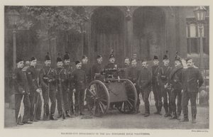 Machine-Gun Detachment of the 22nd Middlesex Rifle Volunteers by English Photographer