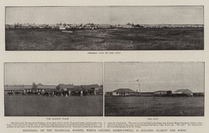 Mafeking, on the Transvaal Border, which Colonel Baden-Powell is holding against the Boers by English Photographer