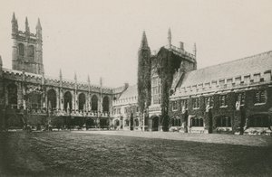 Magdalen College Cloister and Tower, Oxford by English Photographer