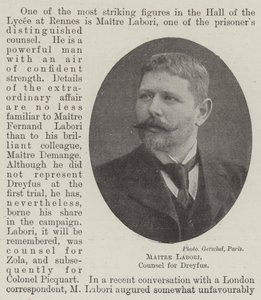 Maitre Labori, Counsel for Dreyfus by English Photographer