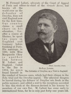 Maitre Labori, the Defender of Dreyfus, on a Visit to England by English Photographer