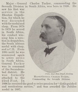 Major-General Charles Tucker, commanding the Seventh Division by English Photographer
