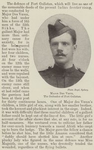 Major Des Voeux, the Defender of Fort Gulistan by English Photographer