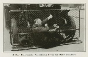 Man-Catching Device for Motor Omnibuses by English Photographer