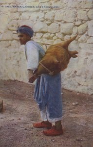 Man carrying water, Jerusalem by English Photographer