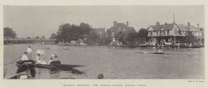 Marlow Regatta, the Senior-Junior Sculls Final by English Photographer