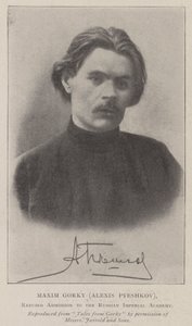 Maxim Gorky (Alexis Pyeshkov), Refused Admission to the Russian Imperial Academy by English Photographer
