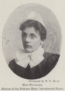 Miss Pinchard, Matron of the Princess Mary Convalescent Home by English Photographer