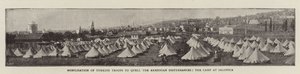 Mobilisation of Turkish Troops to quell the Armenian Disturbances, the Camp at Salonica by English Photographer