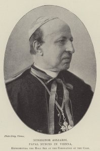 Monsignor Agliardi, Papal Nuncio in Vienna, representing the Holy See at the Coronation of the Czar by English Photographer