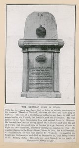 Monument to Theodore, King of Corsica by English Photographer