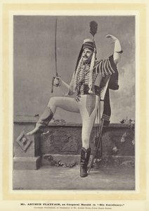Mr Arthur Playfair as Corporal Harold in His Excellency by English Photographer