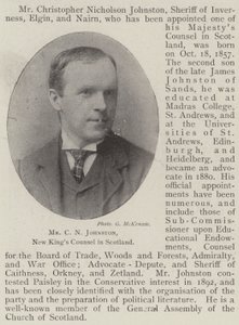 Mr C N Johnston, New King